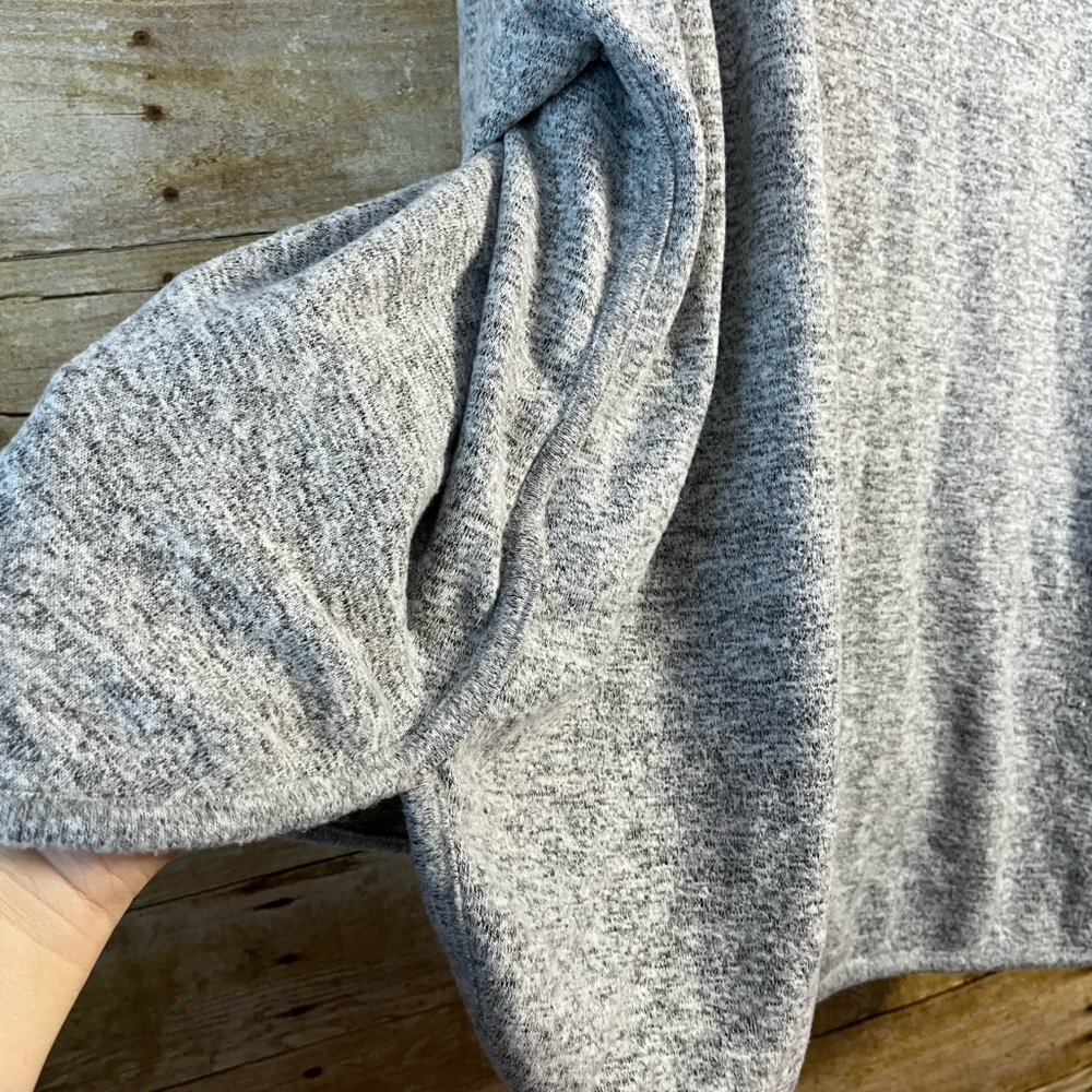 Ruby Rd. Women’s Gray Soft Cowl Button Neck Marle… - image 6